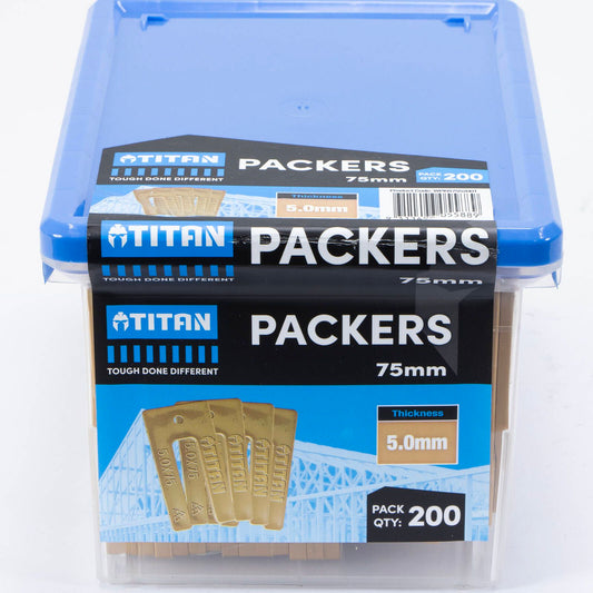 Titan Yellow Window Packers - 75 x 5mm - 200 Piece