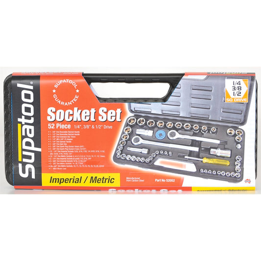 Supatool Socket Set - 52 Piece
