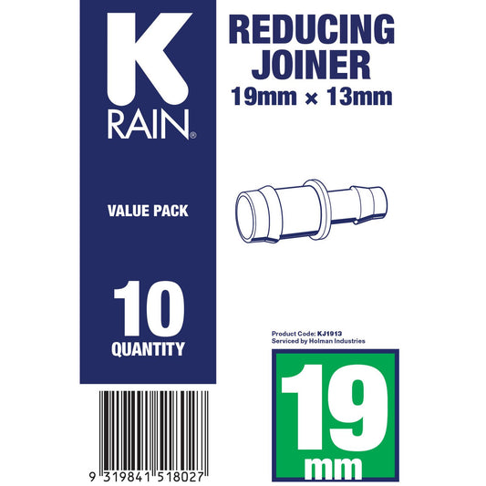 K Rain Reducing Joiner - 19 x 13mm - 10 Pack