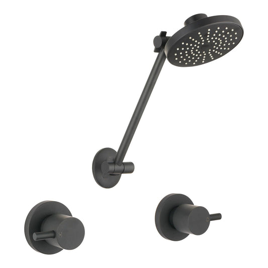 Mondella Black Matte Resonance Shower Set - 1/4 Turn
