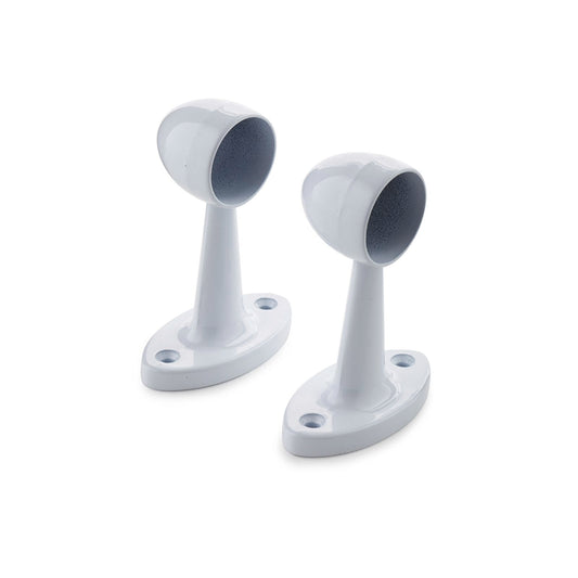 Sandleford White Pillar End - 19mm - 2 Pack