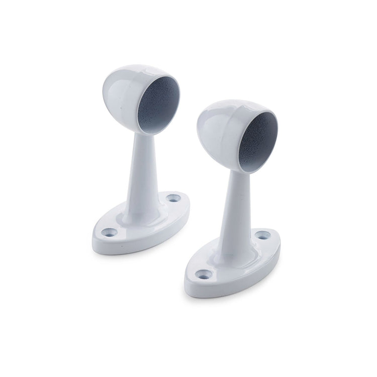Sandleford 19mm White Pillar End 2 Pack