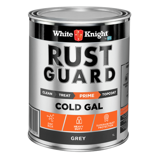White Knight Rust Guard Grey Cold Gal Primer Paint - 1L