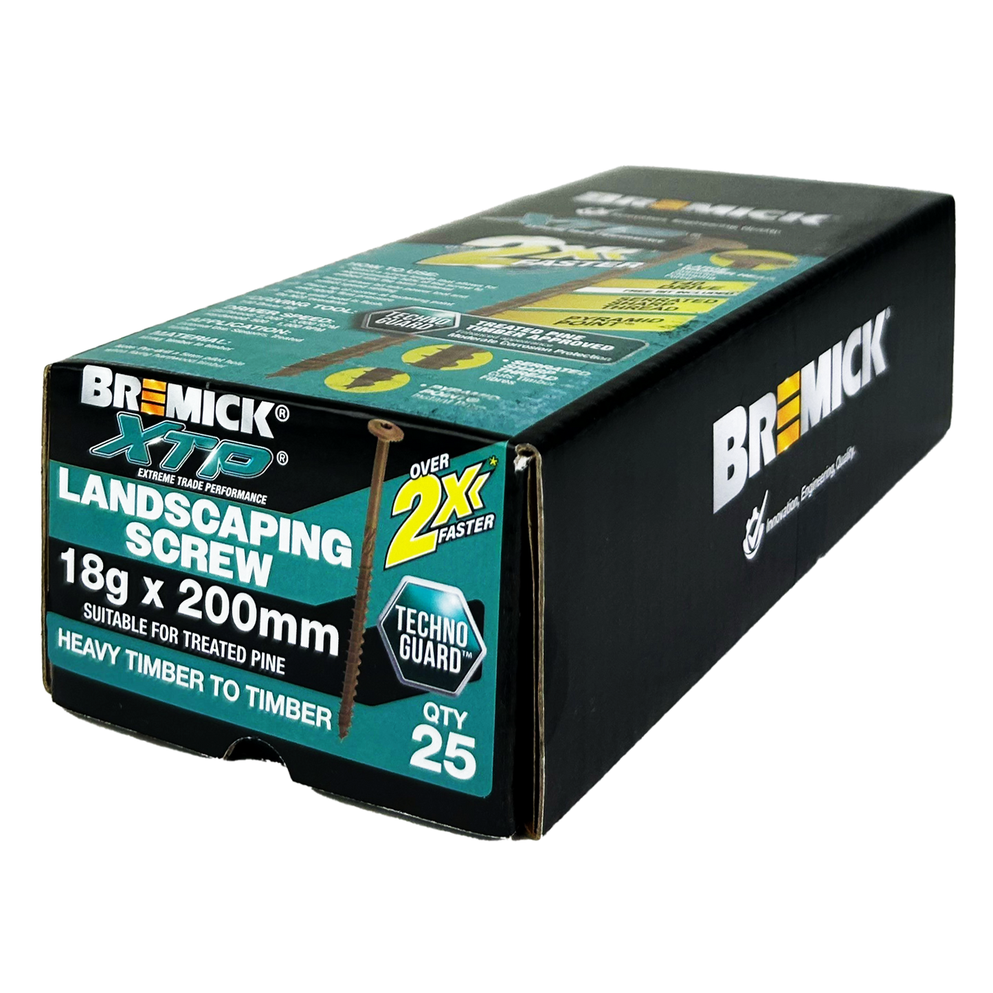 Bremick XTP Landscape Screws - 18g x 200mm - 25 Pack