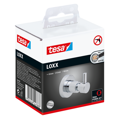 Tesa Loxx Bathrobe Hook - 50 x 68 x 55mm