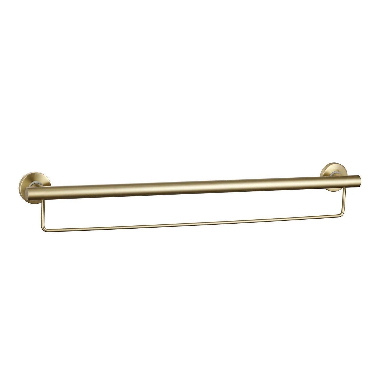 Evekare Towel Rail with Grab Rail - 900mm - Brushed Brass