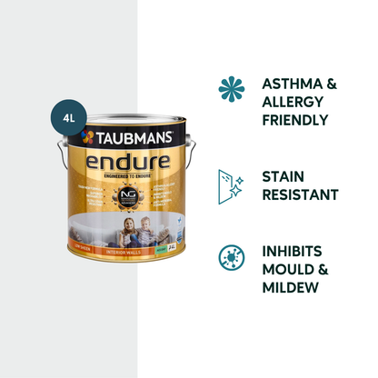 Taubmans Accent Low Sheen Endure Interior Walls Paint - 4L