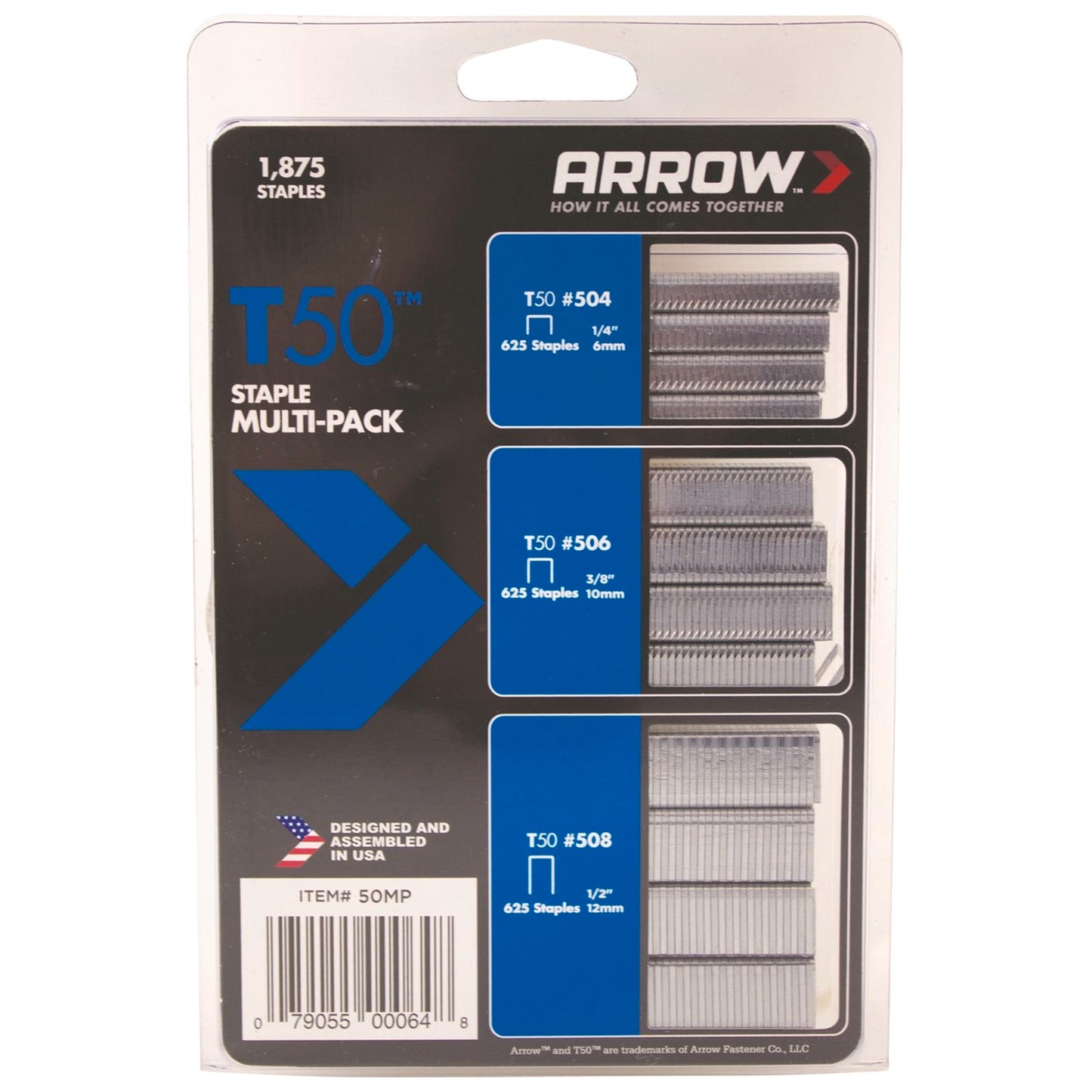 Arrow T50 Staple Multi Pack - 1875 Staples
