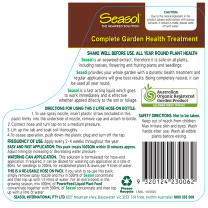 Seasol Hose On - 2 x 2L
