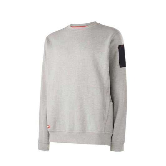Hard Yakka Crew Neck Fleece Jumper - Size S - Grey Marle