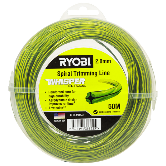 Ryobi Whisper Series Spiral Trimming Line 2mm x 50m