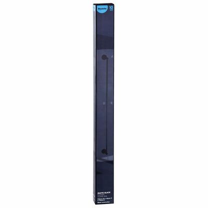 Mondella 935mm Matte Black Resonance Towel Rail - Metal Construction