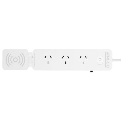 Arlec Powerboard - 4 Outlet - Detachable 10W Wireless Charger