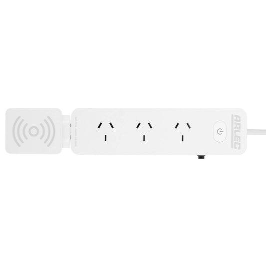 Arlec Powerboard - 4 Outlet - Detachable 10W Wireless Charger