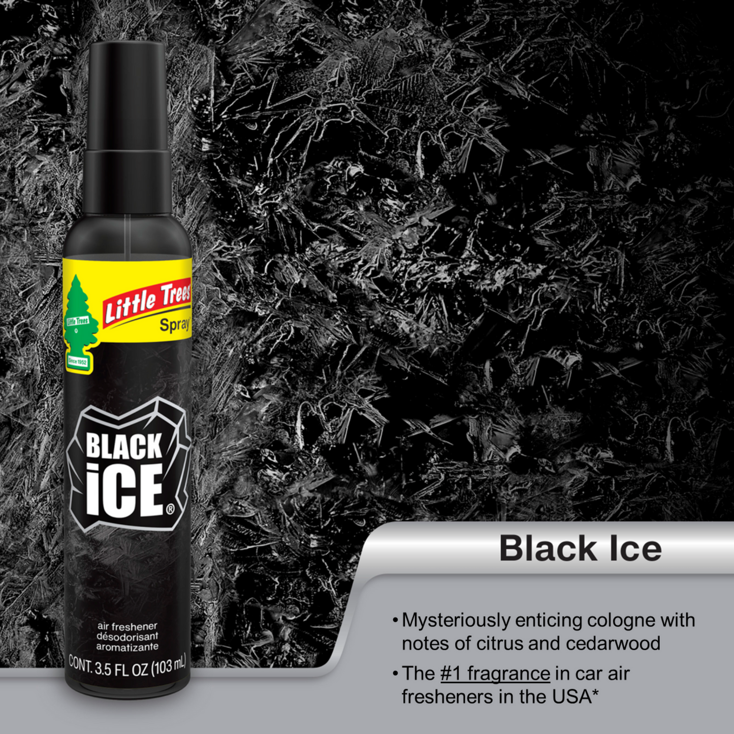 Little Trees Black Ice Air Freshener Pump Spray - 103ml