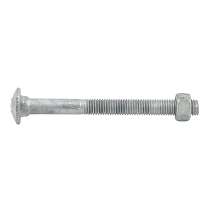 Zenith Hot Dip Galvanised Cup Head Bolts & Nuts - M12 x 130mm - 12 Pack