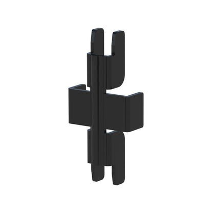 Flexi Storage Wall Strip Joiner 2 Pack Black Steel Easy Install