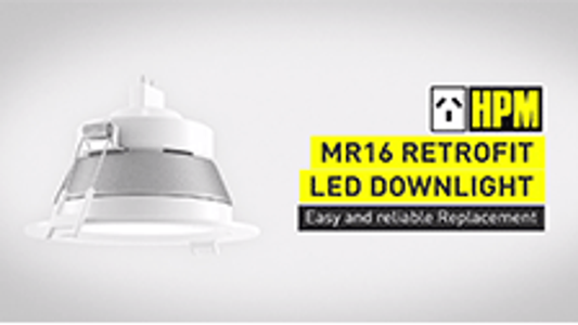 HPM MR16 LED Downlight 70mm Plastic Metal 7W Energy Efficient
