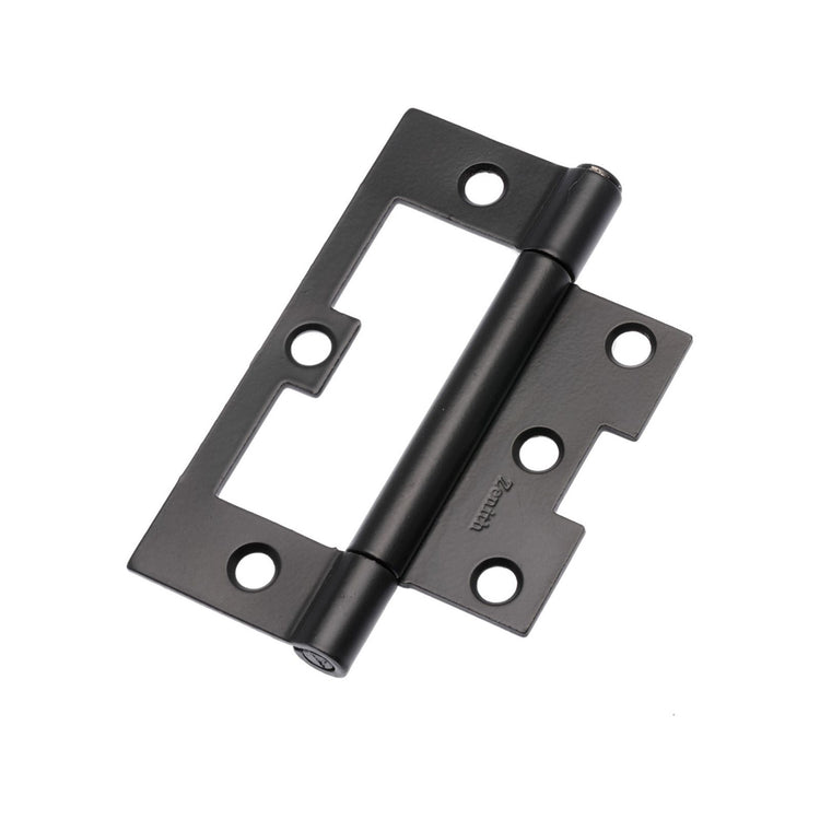 Lane 100 x 65 x 2mm Matte Black Easy Fit Hinge 2 Pack