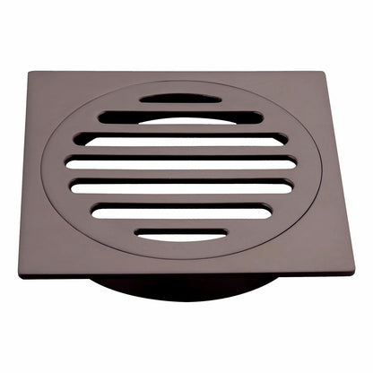 Mondella 100mm Dark Bronze Square Floor Grate Brass Removable Easy Access