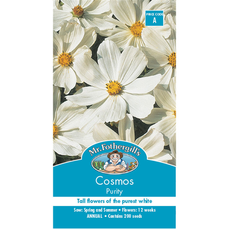 Mr Fothergill Cosmos Purity Flower Seeds