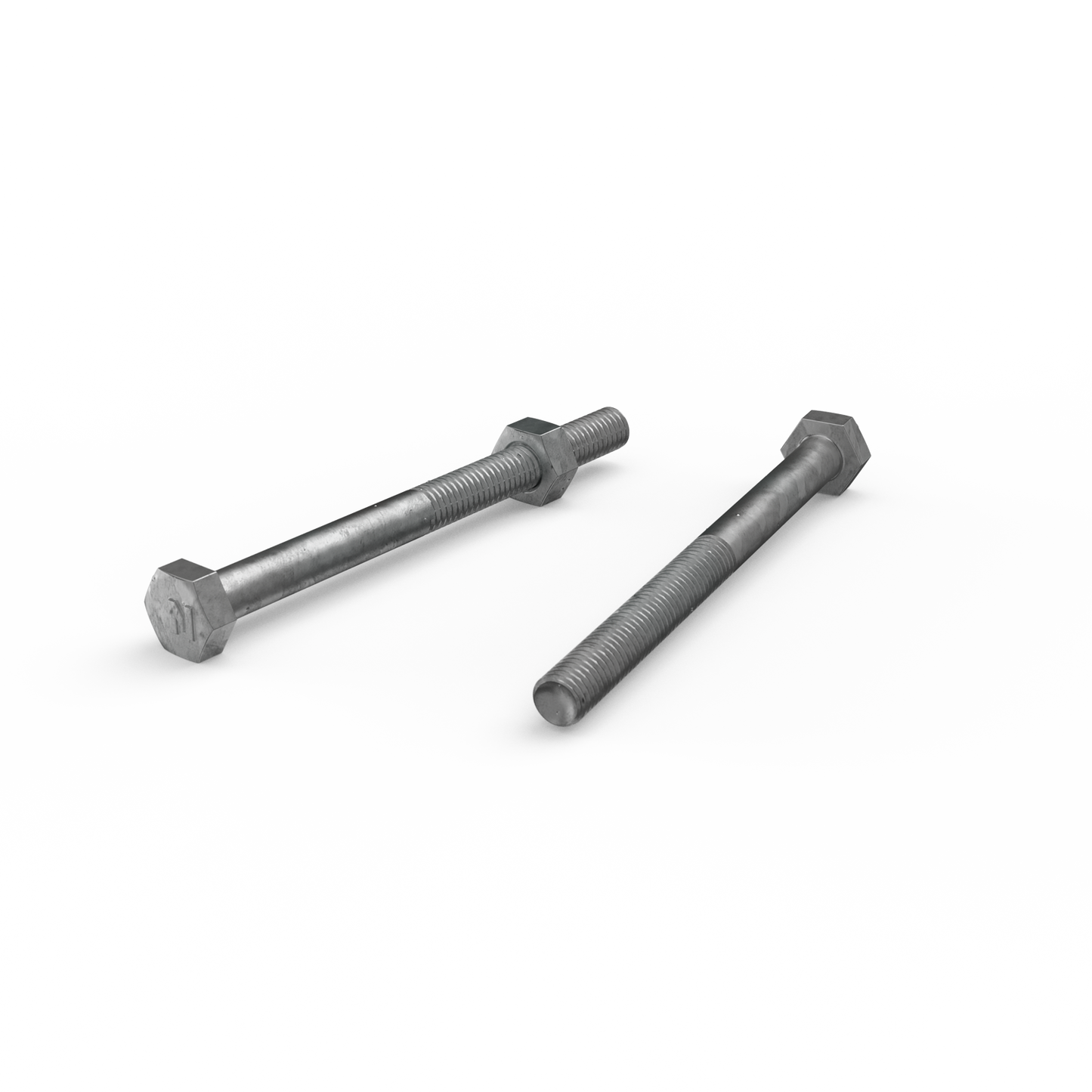 Zenith Hex Head Bolt - M6 x 75mm - Hot Dipped Galvanised - 10 Pack