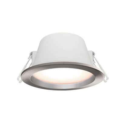 HPM Alina LED Downlight - 7W - 90mm - Brushed Chrome - Tri Colour