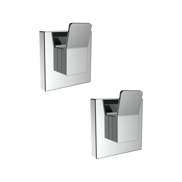 Fusion Loc Chrome Suction Designer Hook 2 Pack
