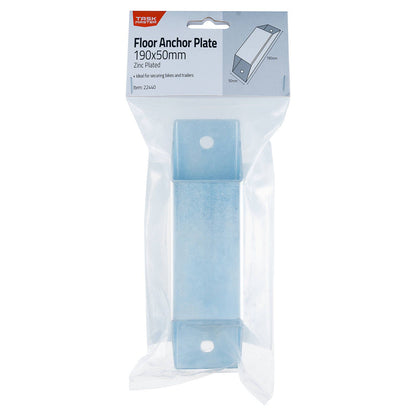 Taskmaster Zinc Floor Anchor Plate - 190 x 50mm