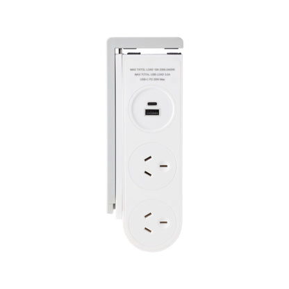 Jackson Rapid Charge USB-C Desk Clamp Powerboard - 1.5m