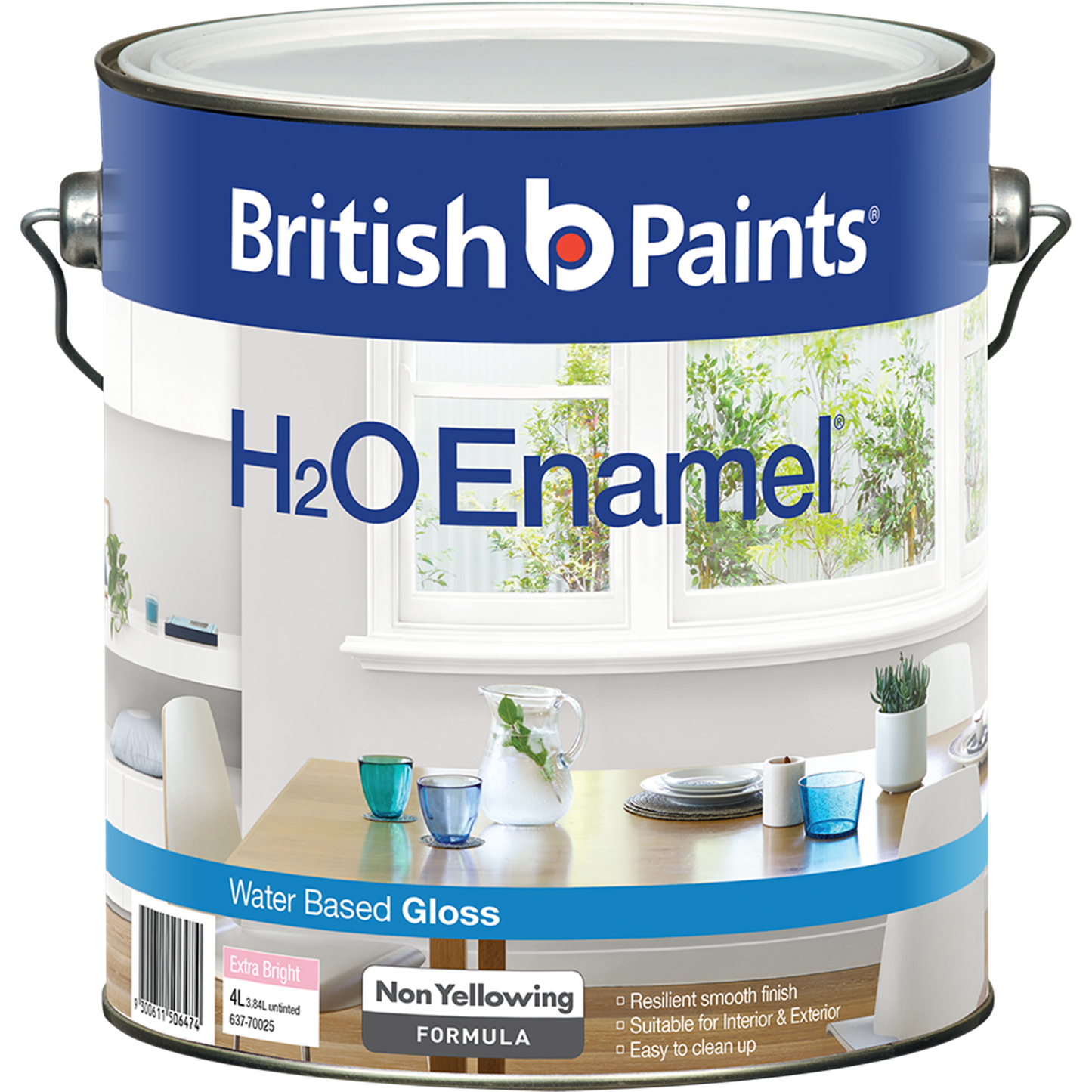 British Paints H2O Enamel Paint - 4L