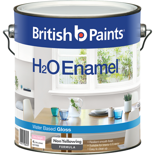 British Paints H2O Enamel Paint - 4L