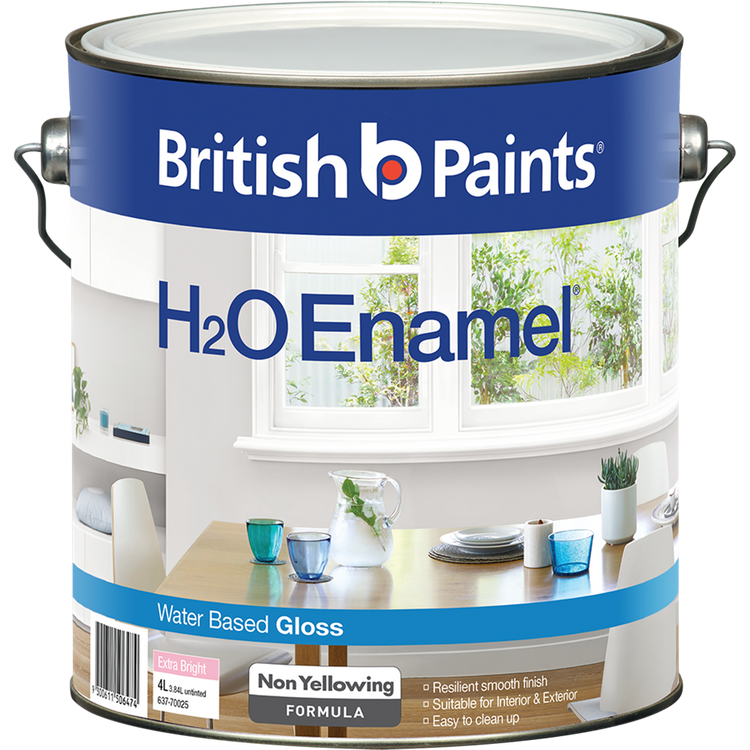 British Paints H2O Enamel Paint - 4L
