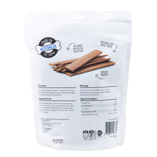 Happy Tails Beef and Vegetable Straps Dog Treats - 1kg