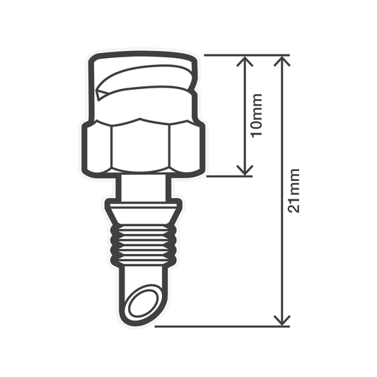 Holman Brass Micro Spray 1/4 Circle 8.5mm Brass Precision Watering