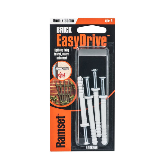 Ramset Easydrive Masonry Anchor - 6 x 55mm - 4 Pack