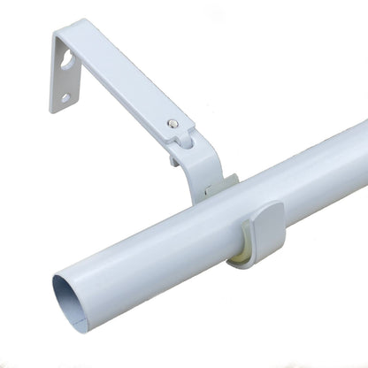 Pillar Universal Curtain Rod Bracket - White - 25mm & 32mm - 1 Pair