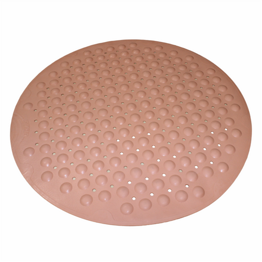 Barelli Round Suction Bath Mat 65 x 65cm Latte