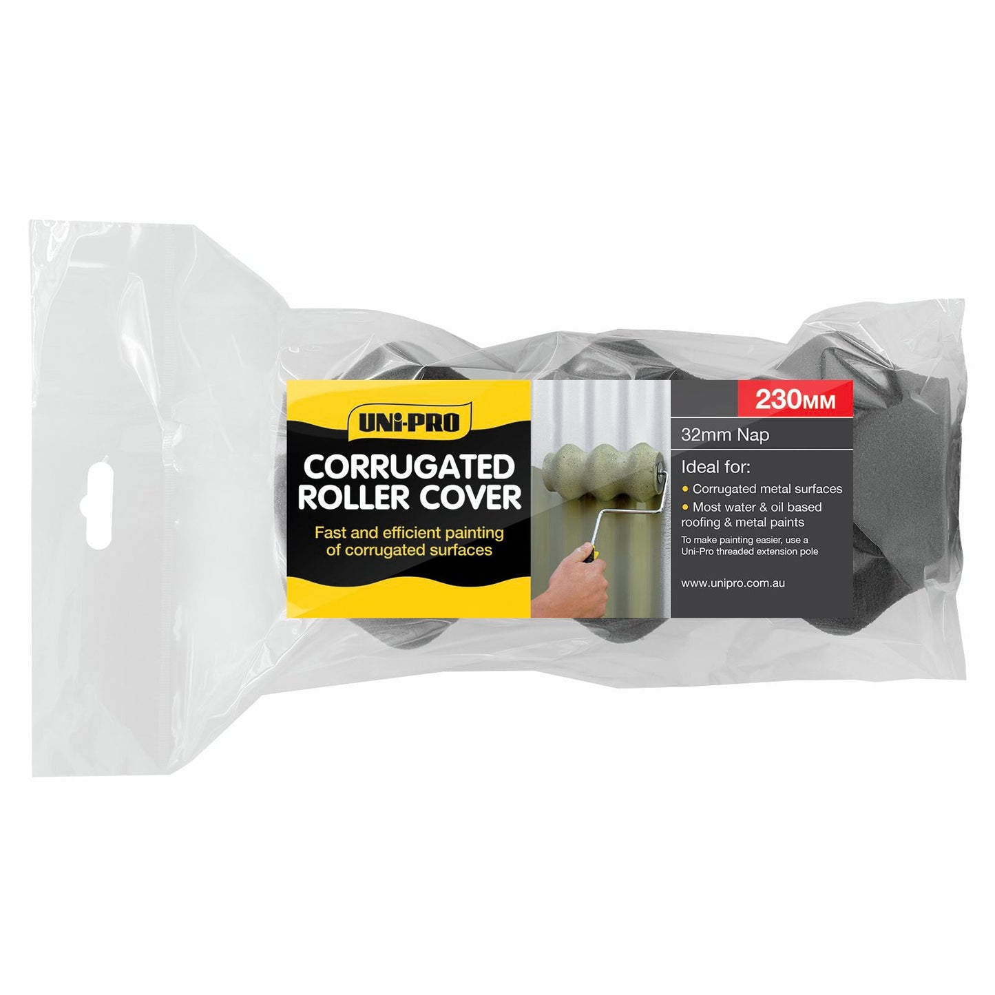 UNi-PRO Corrugated Roller Cover - 230mm