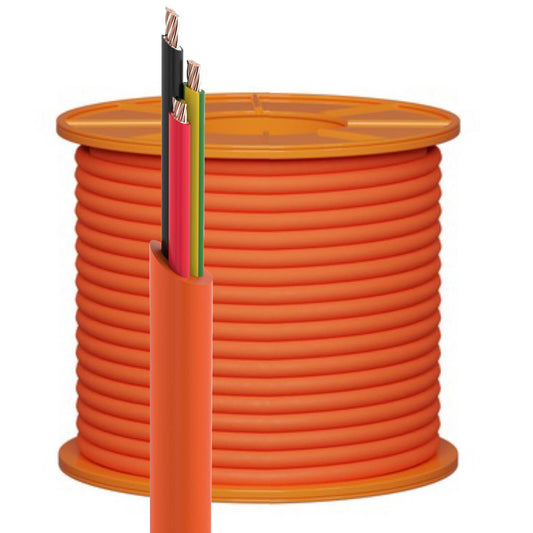 Deta 2 Core E 1 Phase Cable - 4.0mm - Orange - 20m