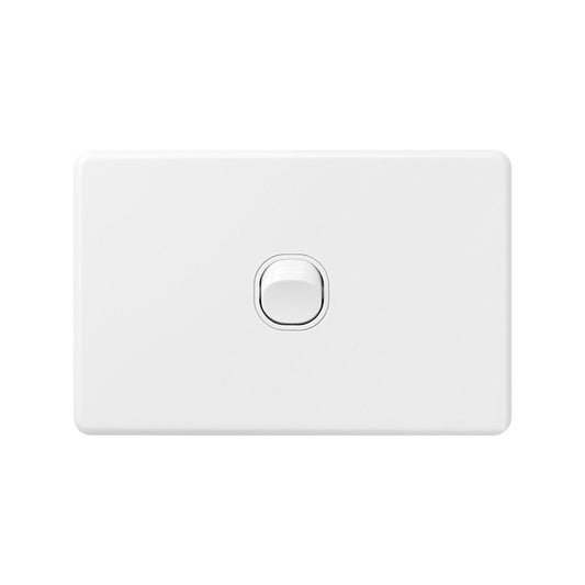 Deta X6 White Single Switch - 1 Gang