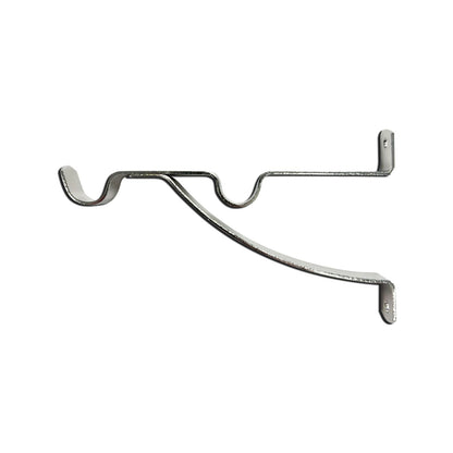 Windoware Satin Double Stayed Curtain Rod Bracket - 127mm - 2 Pack