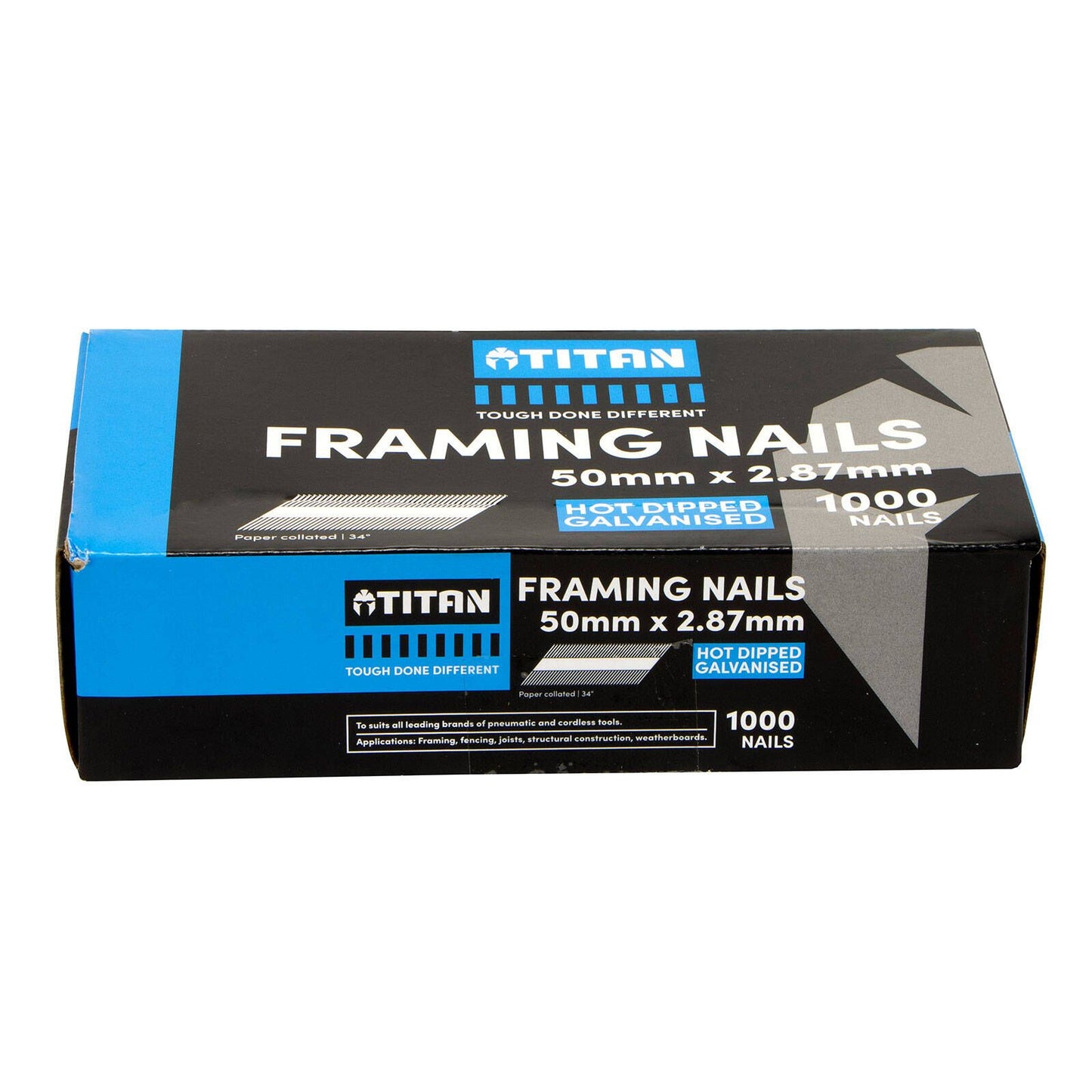 Titan Collated Framing Nails - 50mm - 1000 Pack