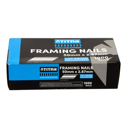 Titan Collated Framing Nails - 50mm - 1000 Pack