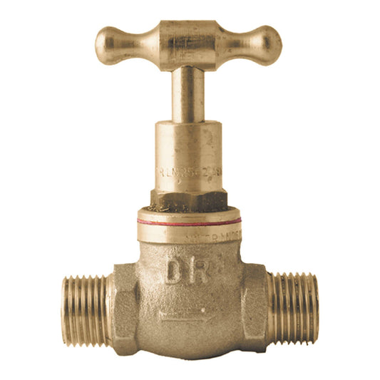 Kinetic Brass T Head Stop Cock - 15mm