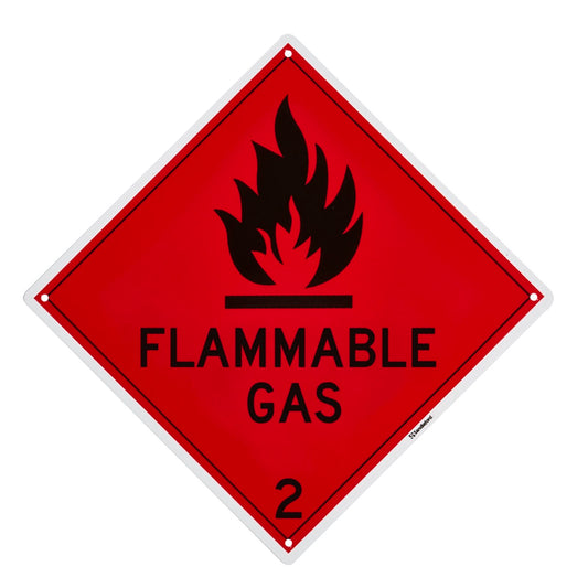 Sandleford Flammable Gas Plastic Sign - 270 x 270mm