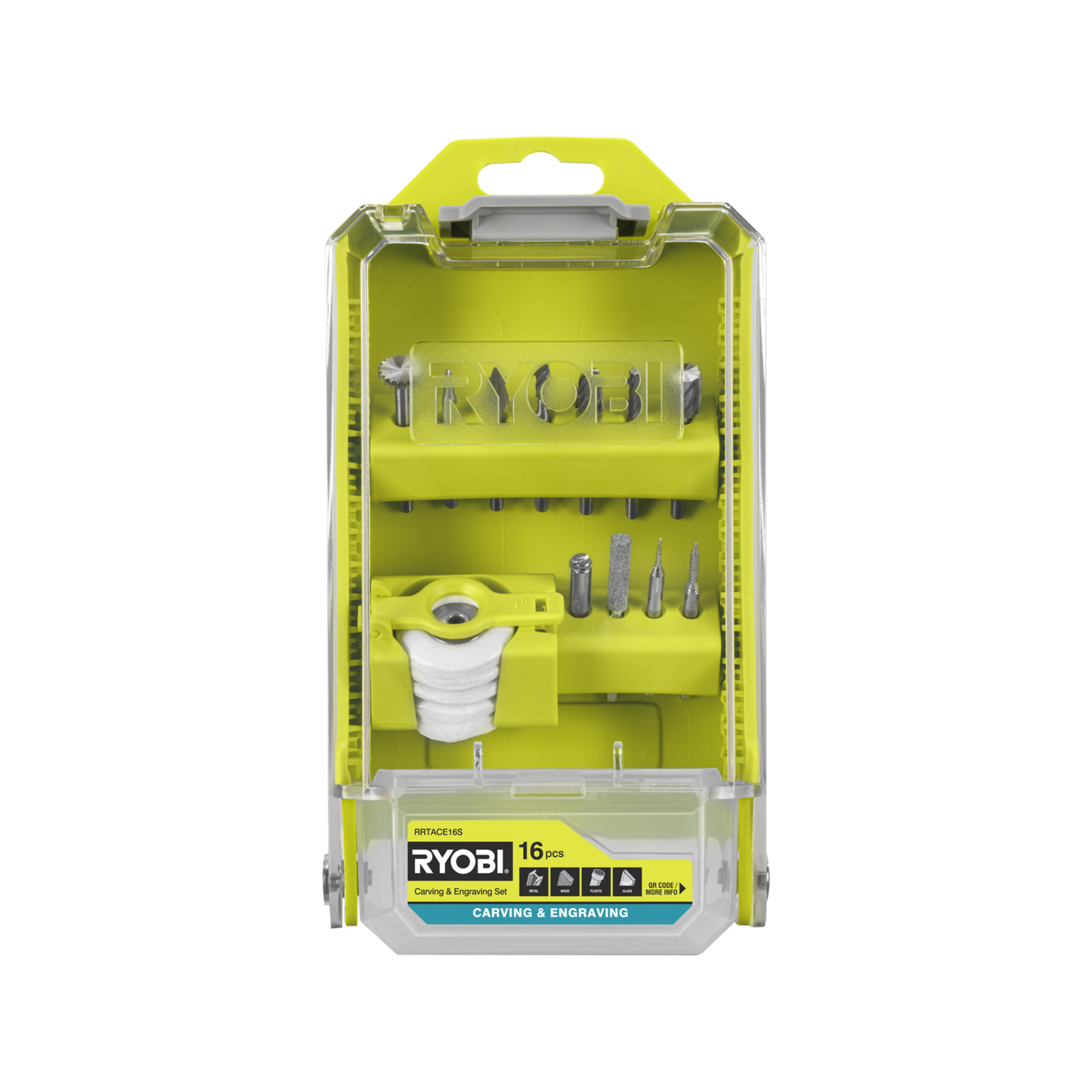 Ryobi Carving and Engraving Set - 38mm - 16 Piece