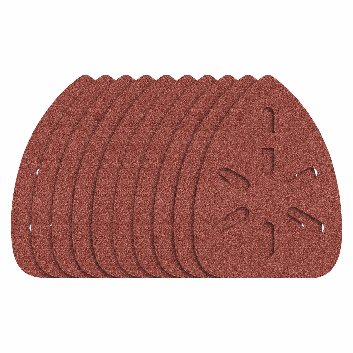 Ozito Detail Sander Sanding Sheets - 140 x 140 x 80mm - 60 Grit - 10 Pack