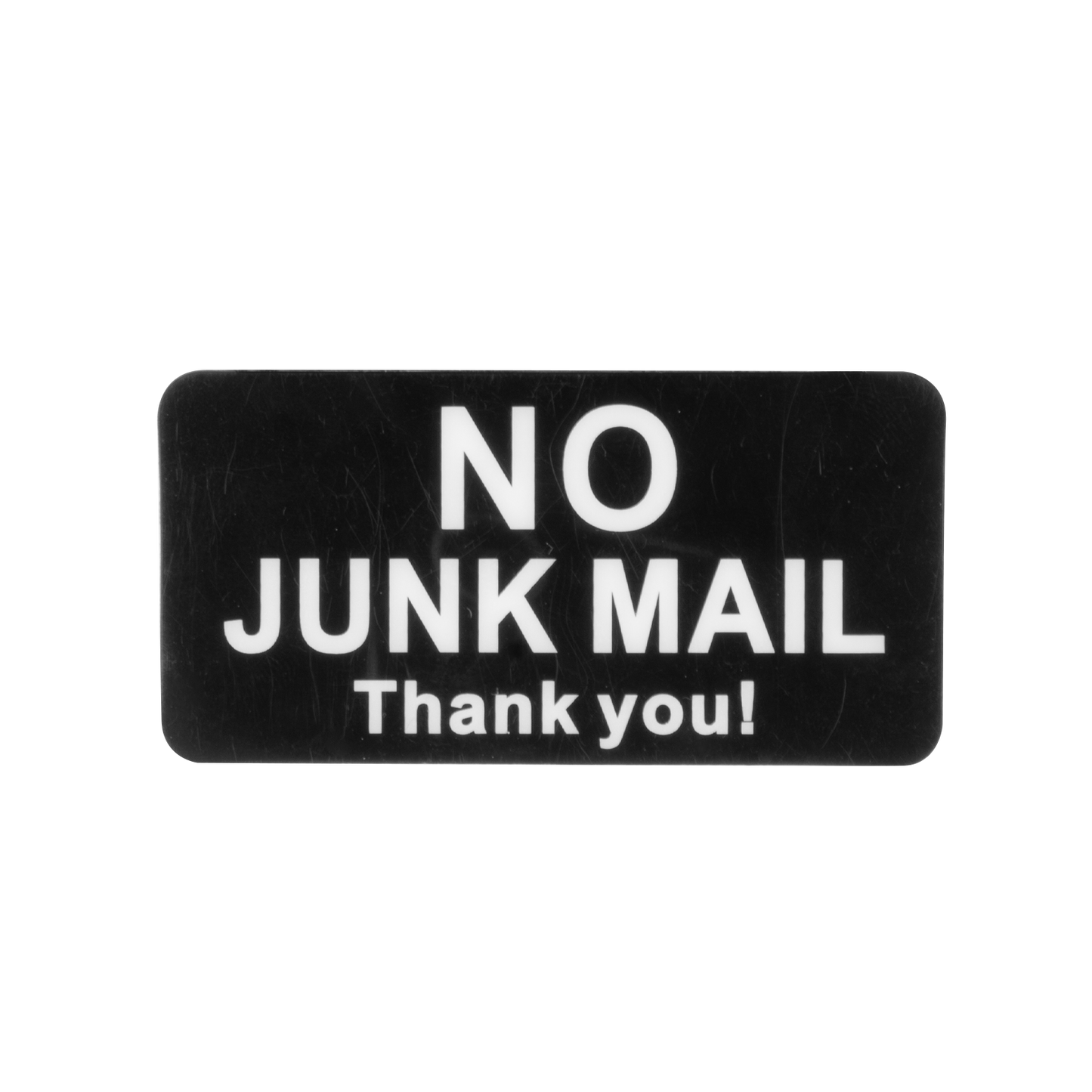 Sandleford No Junk Mail Thank You Adhesive Sign - 75 x 38mm