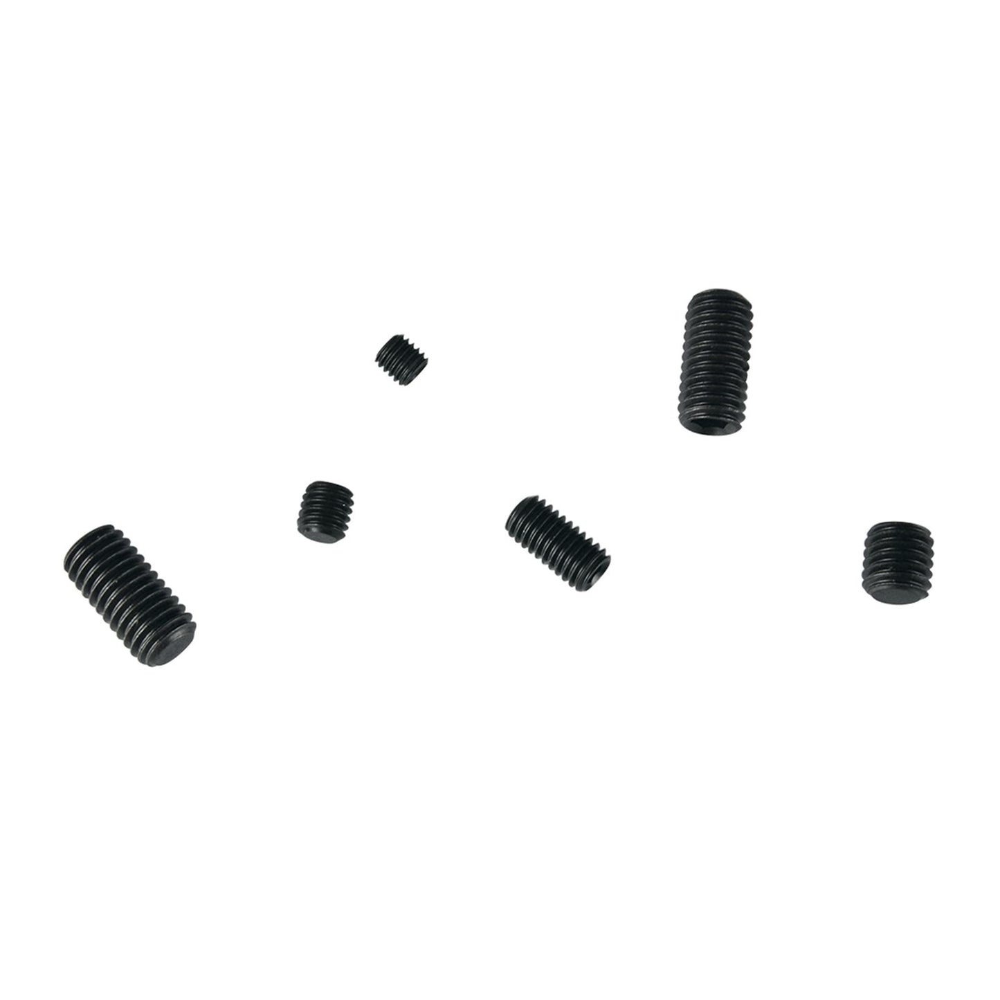 Pinnacle M5 M8 Black Assorted Grub Screw Set - 12 Pack